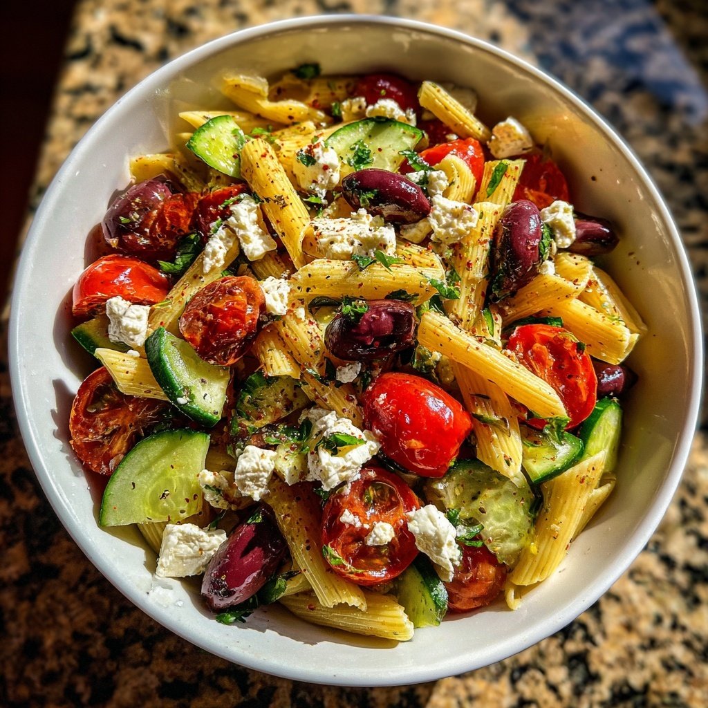 Mediterraner Nudelsalat Gesund