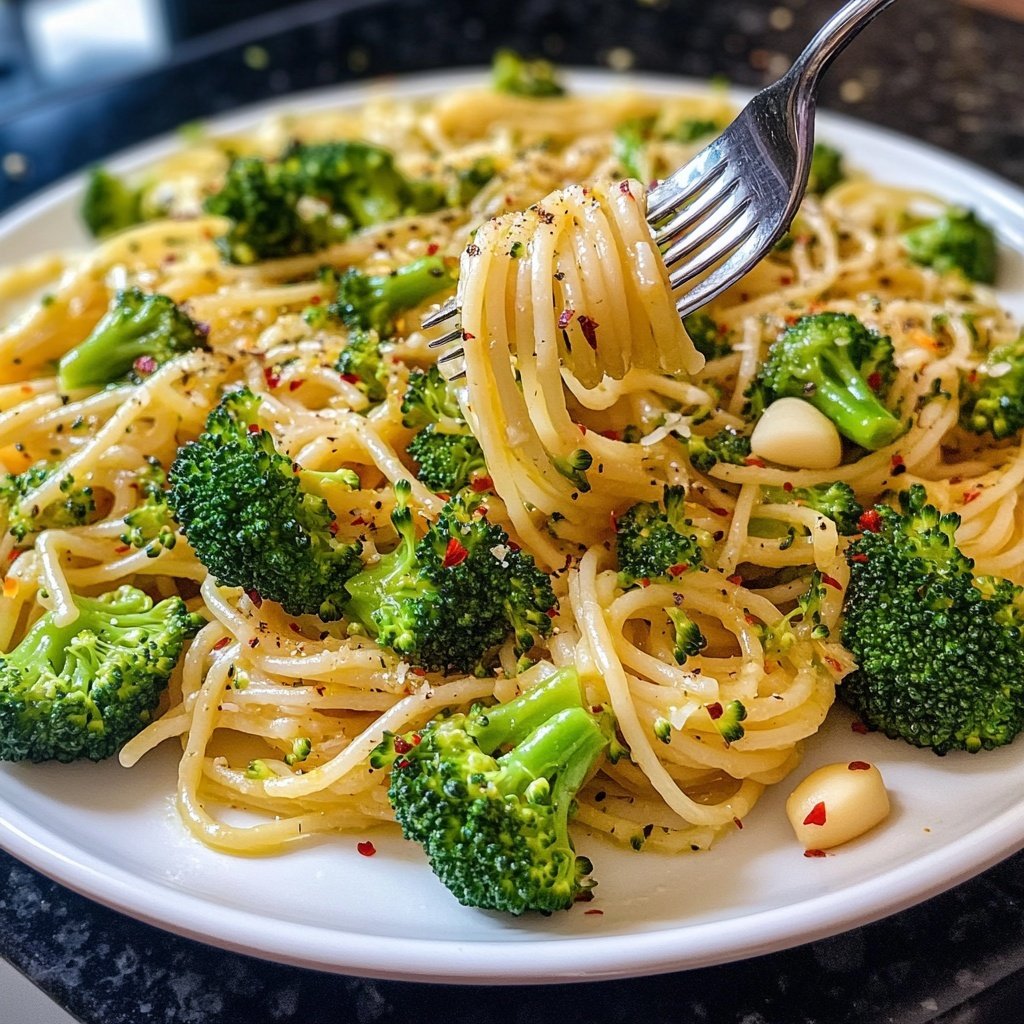 Pasta mit Brokkoli und Knoblauch