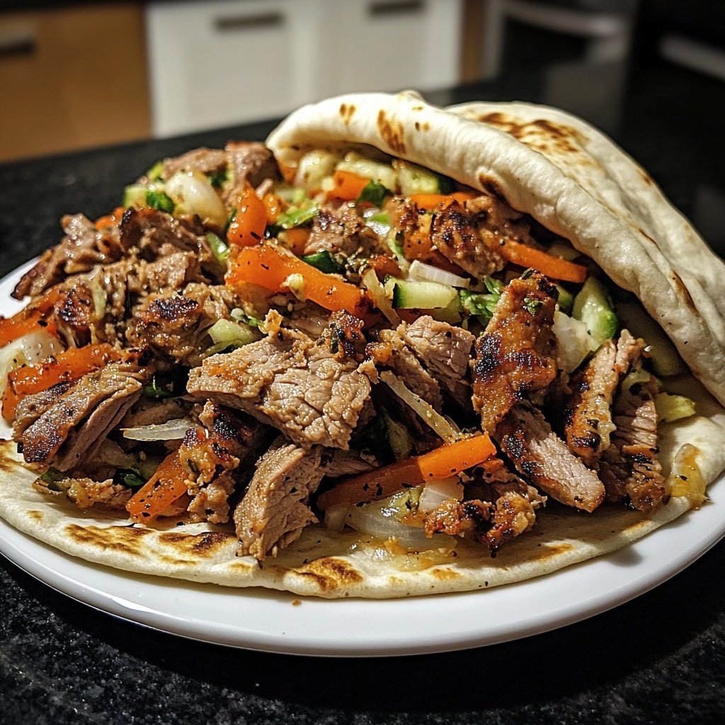 Klassischer Döner Kebab wie vom Imbiss