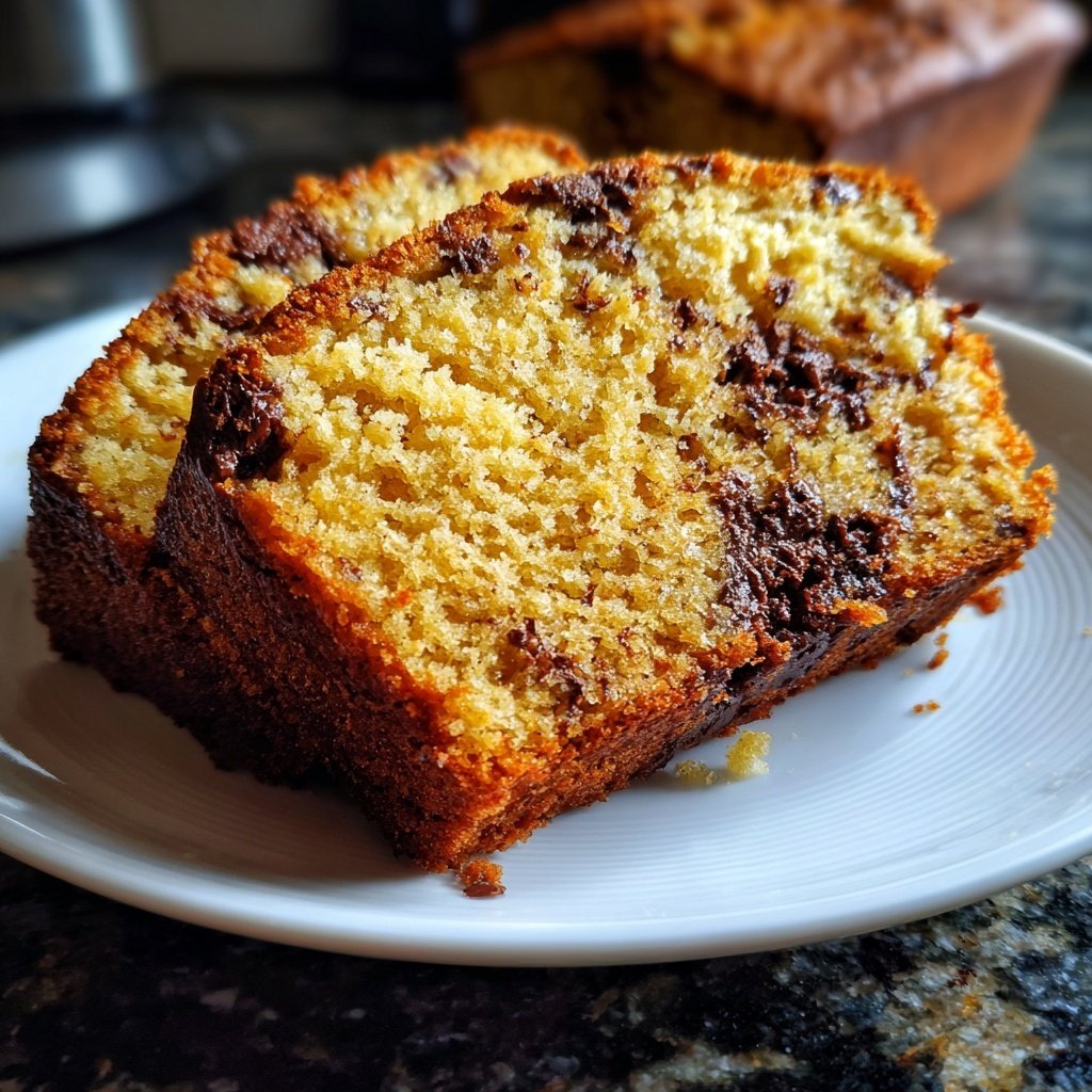 Bananenkuchen mit Schokostückchen