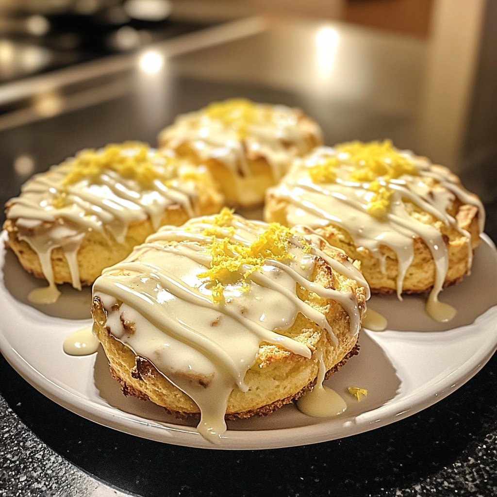 Zitronenkuchen mit Joghurt Glasur