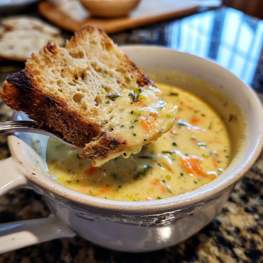 Abendessen mit Suppe