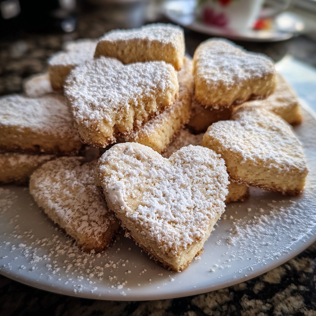 Butterkekse in Herzform
