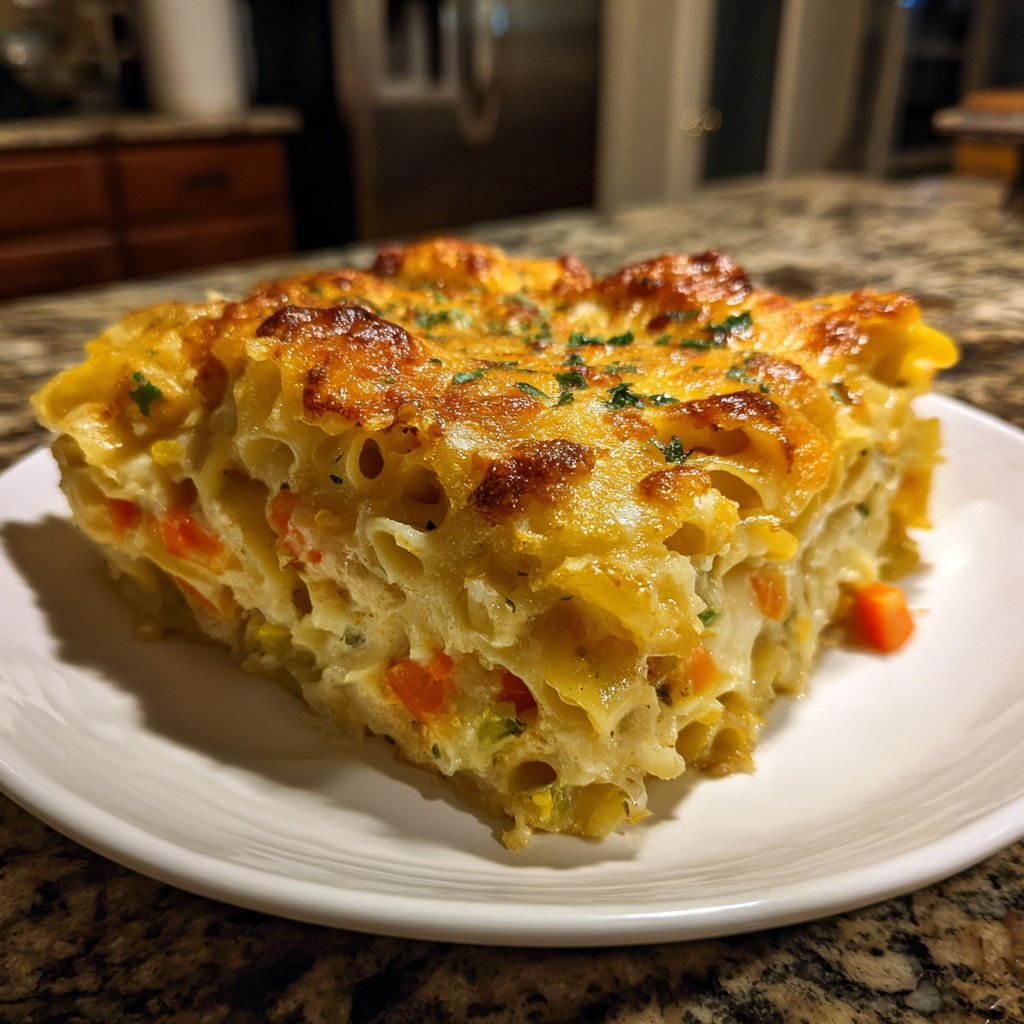 Nudelauflauf mit Käse