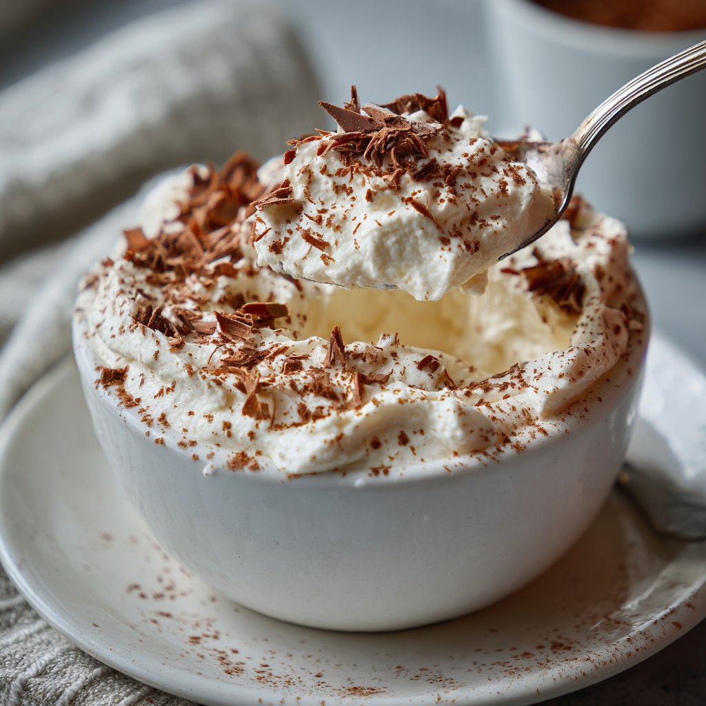 Weiße Schokoladenmousse