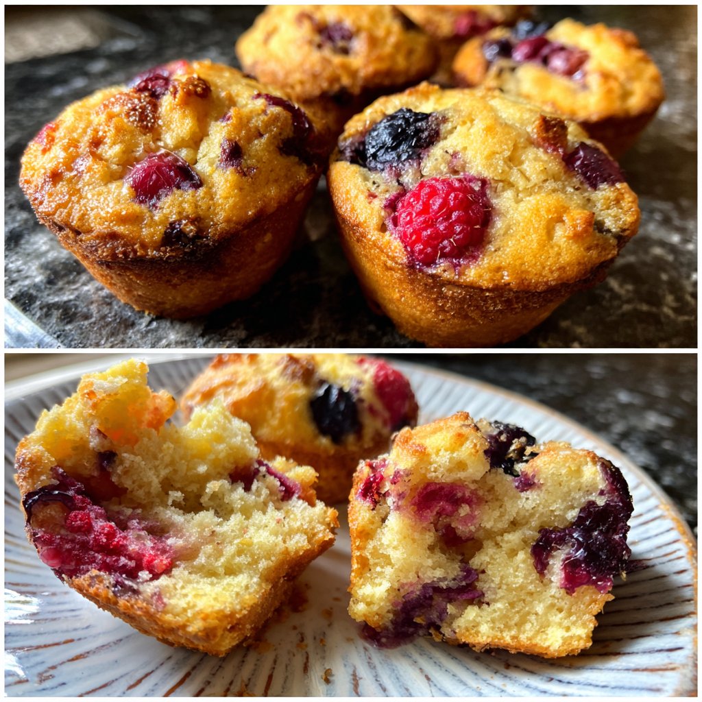 Muffins mit Beerenmix
