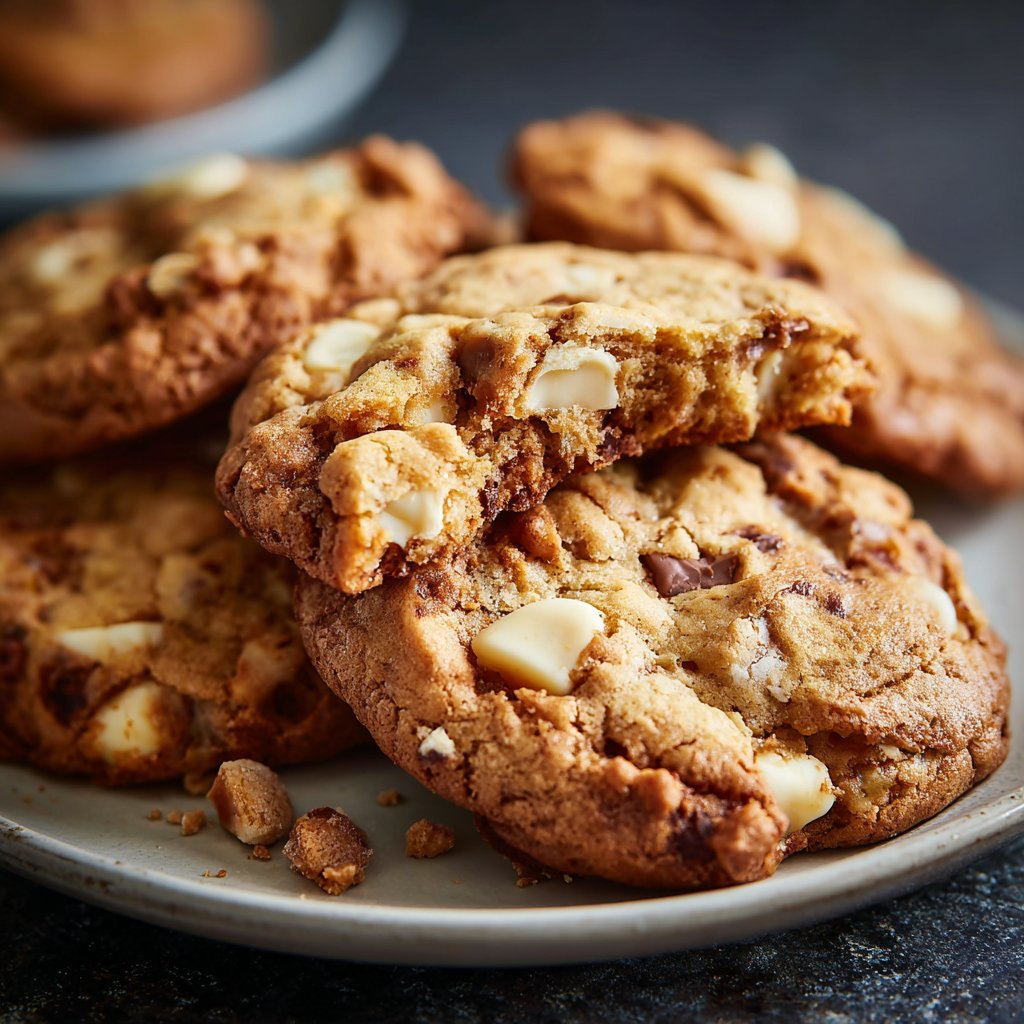Cookies mit weißer Schokolade