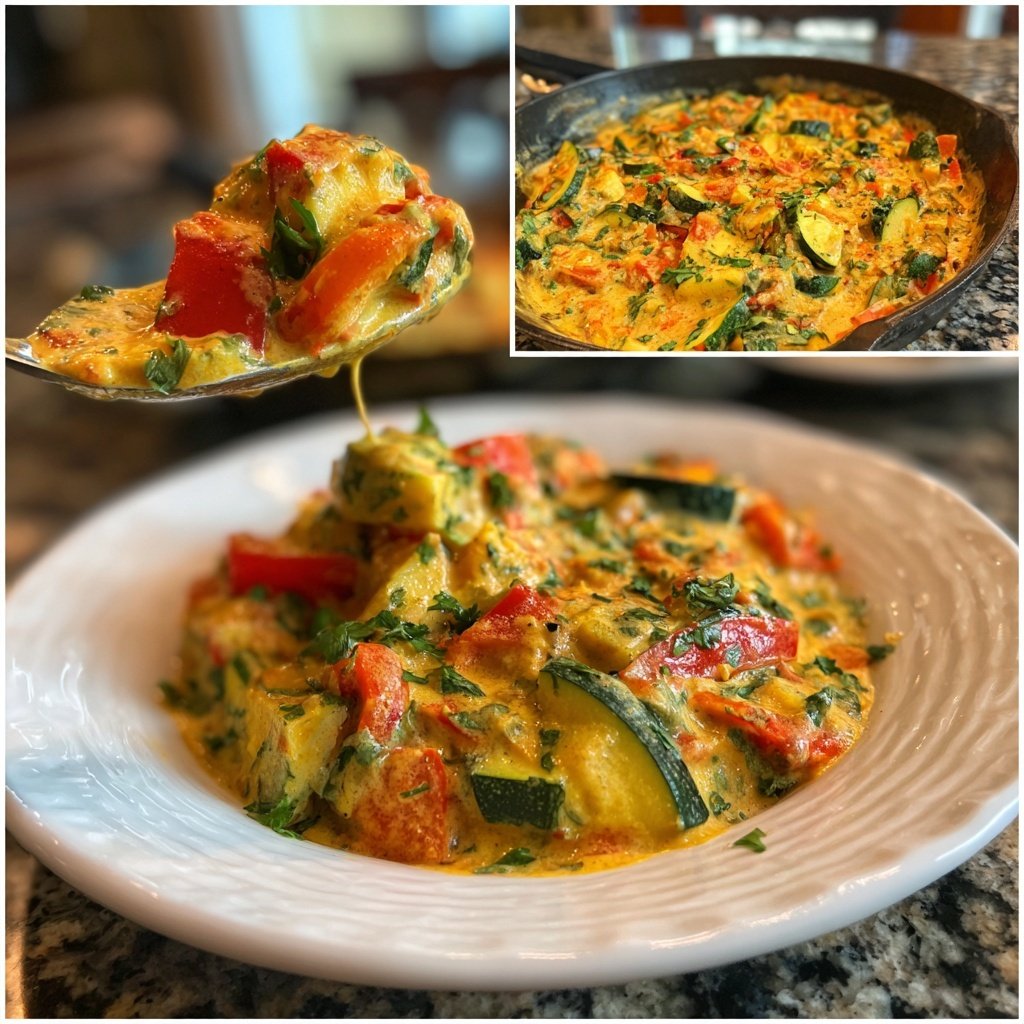 Gemüsepfanne mit Kokosmilch