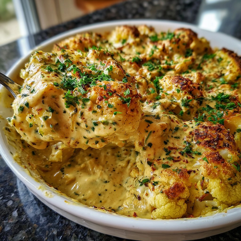 Blumenkohl mit Senfsauce