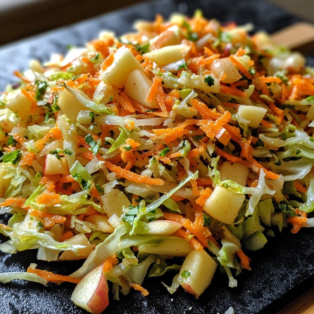 Chinakohl-Salat mit Möhre und Apfel