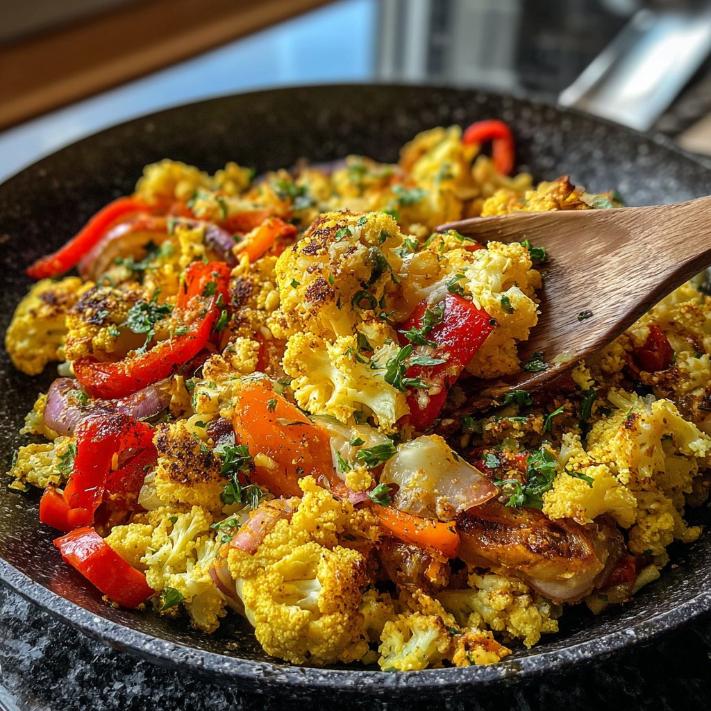 Blumenkohl Reis Pfanne