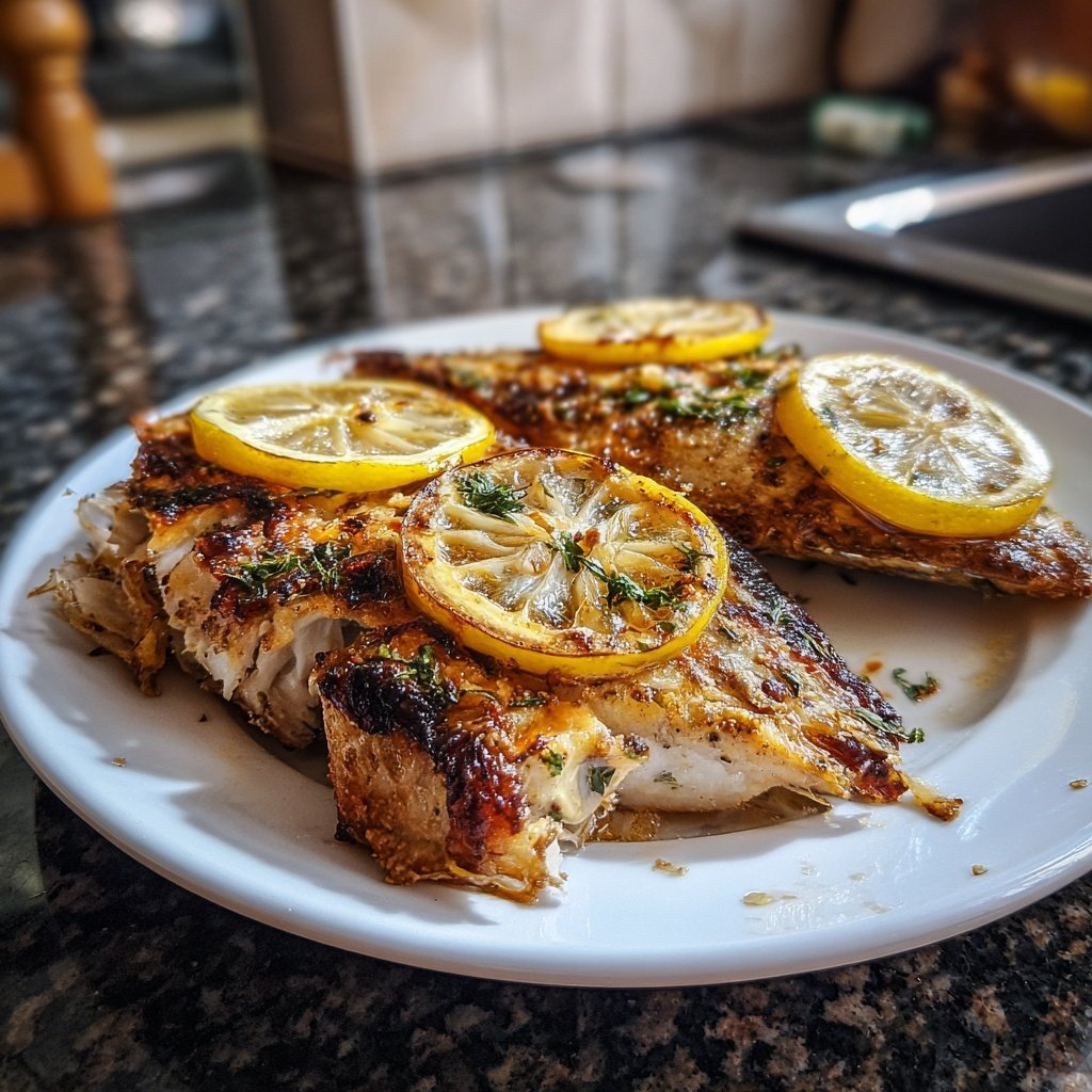 Gesund & Leicht Zitronen-Gegrillter Fisch