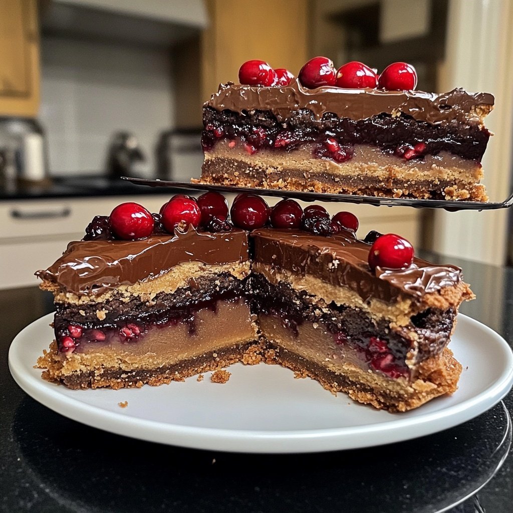 Schokoladen-Preiselbeer-Torte