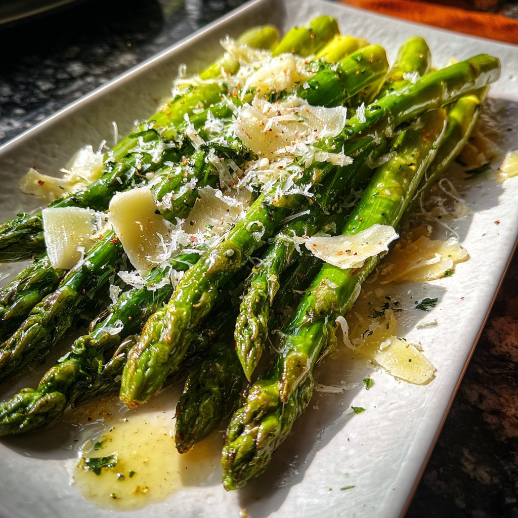 Grüner Spargel Mit Parmesan