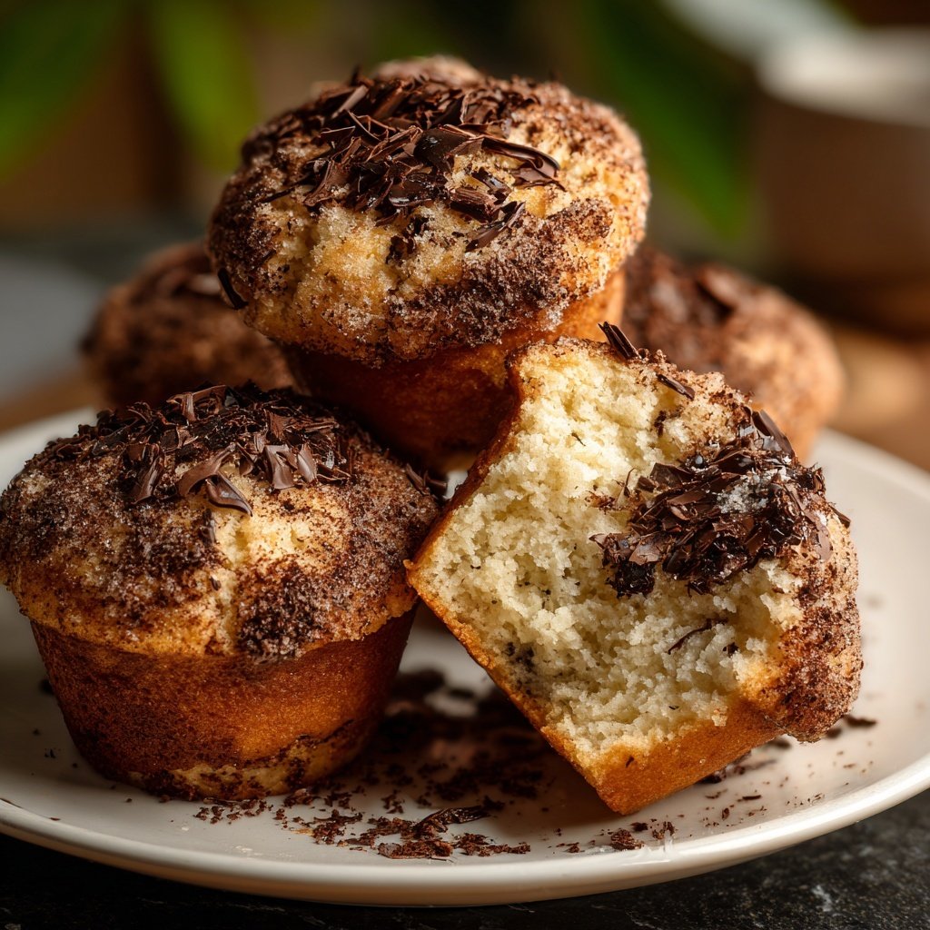 Muffins mit Vanille und Kakao