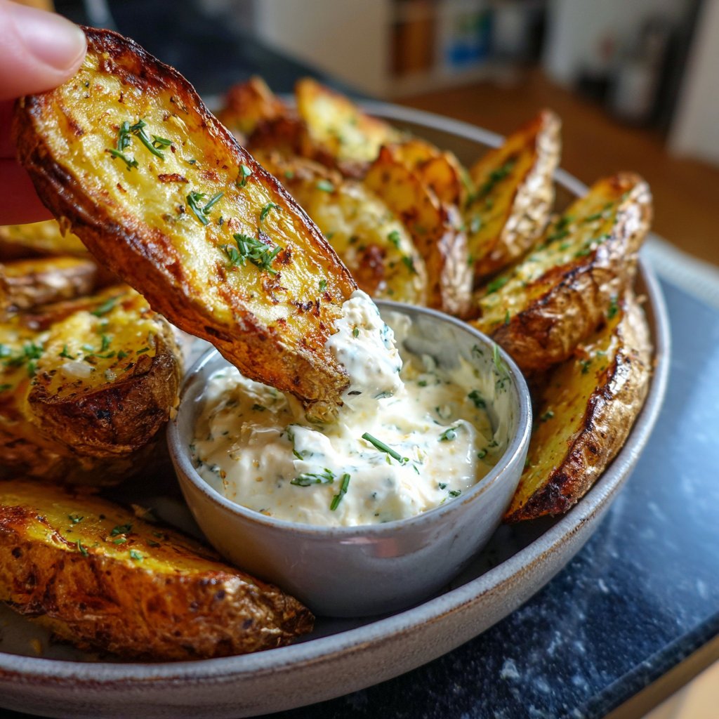 Ofenkartoffeln mit Joghurt-Dip